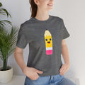 Emoji TEACHER PENCIL- Graphic Unisex Jersey Short Sleeve Tee