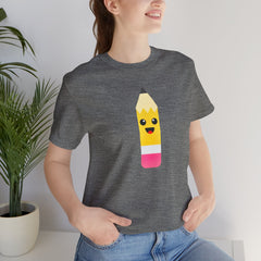 Emoji TEACHER PENCIL- Graphic Unisex Jersey Short Sleeve Tee