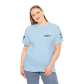 USN Periscope view, Submarine Launched Tomahawk Missile with Dolphins Unisex Jersey Short Sleeve Tee