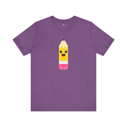 Emoji TEACHER PENCIL- Graphic Unisex Jersey Short Sleeve Tee