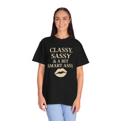 Classy Sassy T-shirt, Unisex Casual Top, Statement Tee, Gift for Her, Fashion Apparel, Birthday Humor Shirt