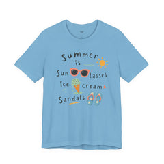 Summer Is — Graphic Tee (Sunglasses, Ice Cream & Sandals)