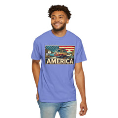 Ventura Highway Driving America Graphic Comfort Colors Unisex Garment Dyed T-shirt