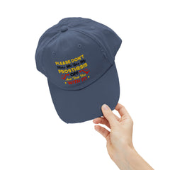 Funny Leg Amputee Quote - distressed unisex cap