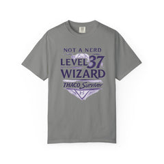 Level 37 Wizard T-Shirt — "Not a Nerd" THAC0 Survivor D&D Gamer Tee