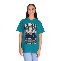 Nukes I Am Your Father Vintage United States Navy Nuclear Power Submarine Graphic T-Shirt