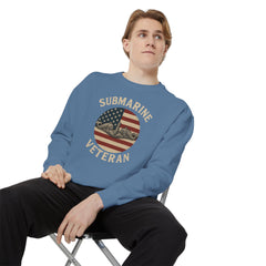 Vintage Submarine Veteran Sweatshirt, Unisex Crewneck, Comfortable Casual Wear, Perfect Gift for Veterans, Military Appreciation