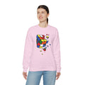 Cracked Rubik's Cube Unisex Heavy Blend™ Crewneck Sweatshirt