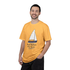 Hempstead Bay Sailing Club Graphic T-Shirt — "Real Sailors Fly Scots" Nautical Tee