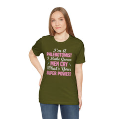 Phlebotomist Humor Tee, Funny Medical Shirt, Nurse Gift, Blood Tech Wear, Cute Phlebotomy Humor, Healthcare Apparel