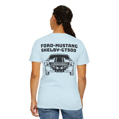 Ford Mustang Shelby GT500 Unisex T-Shirt - Classic Car Enthusiast Comfort Colors Garment Dyed Tee