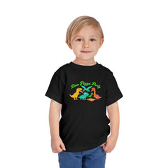 Dino Pizza Party Toddler Tee - Fun Dinosaur Graphic T-Shirt for Kids