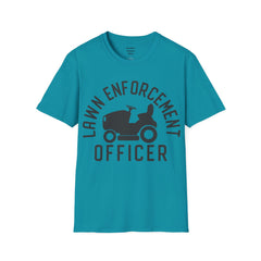 Lawn Enforcement Officer Unisex Softstyle T-Shirt What a unique gift idea for Fathers Day Birthday or any time of the year