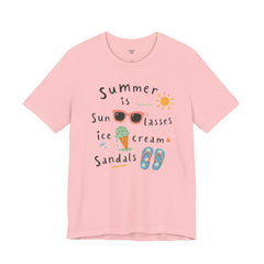 Summer Is — Graphic Tee (Sunglasses, Ice Cream & Sandals)