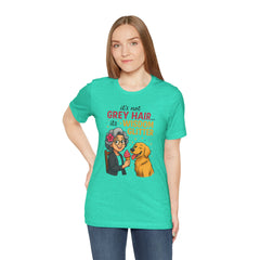 Wisdom Glitter Tee: Funny Gift for Dog Lovers, Mother's Day, Birthday, Casual Wear, Unisex Shirt