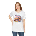 Happy 4th Of July Burger and Mug Graphic, Unisex Jersey Short Sleeve Tee