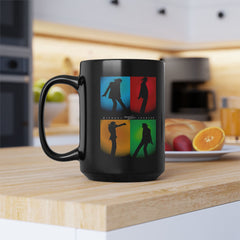 Pop Art Michael Jackson Iconic Silhouette Black Mug - 11oz & 15oz