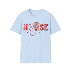 Christmas Nurse - Unisex Softstyle T-Shirt | Nurse Awareness, Medical Wear, Gift For Her, Scrubs T, Medical Staff Gift, Registered Nurse, RN