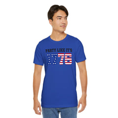 Party Like Its 1776, Graphic Unisex Jersey Short Sleeve Tee