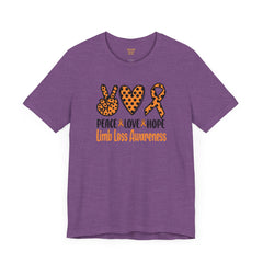 Limb Loss Awareness - Unisex Short Sleeve Tee,Amputee Awareness,Leg Amputee,Arm Amputee,Gift For Him,Gift For Her,Unique Amputee Gift