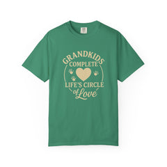 Grandkids Complete Life’s Circle of Love T-Shirt, Family Shirt, Gift for Grandma, Heartwarming Tee, Casual Everyday Wear