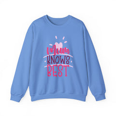 MUM KNOWS BEST SweatShirt,Mums Day Gift,Mum lover gift,Mum inspired shirt,mothers day present,birthday gift,unique mum gift,best mum ever