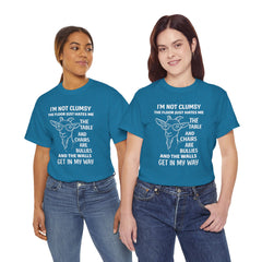 Clumsy Funny Goat Graphic Tee | Unisex Heavy Cotton Tee | Great Gift for Animal Lovers, Birthdays, Casual Wear, Humorous Gifts, Everyday Style