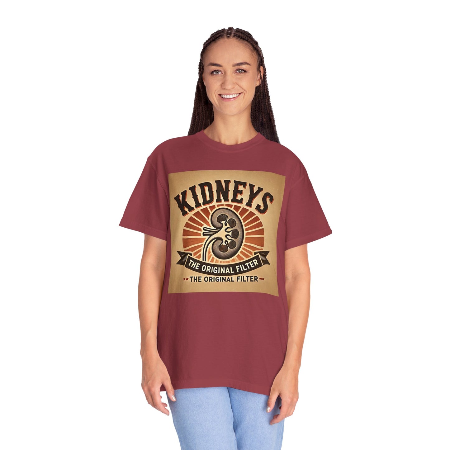 Kidneys The Original Filter, Graphic Unisex Garment-Dyed T-shirt