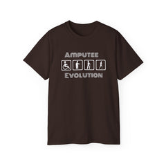 Amputee Evolution T-Shirt | Limb Loss Awareness Prosthetic Gift Unisex Tee