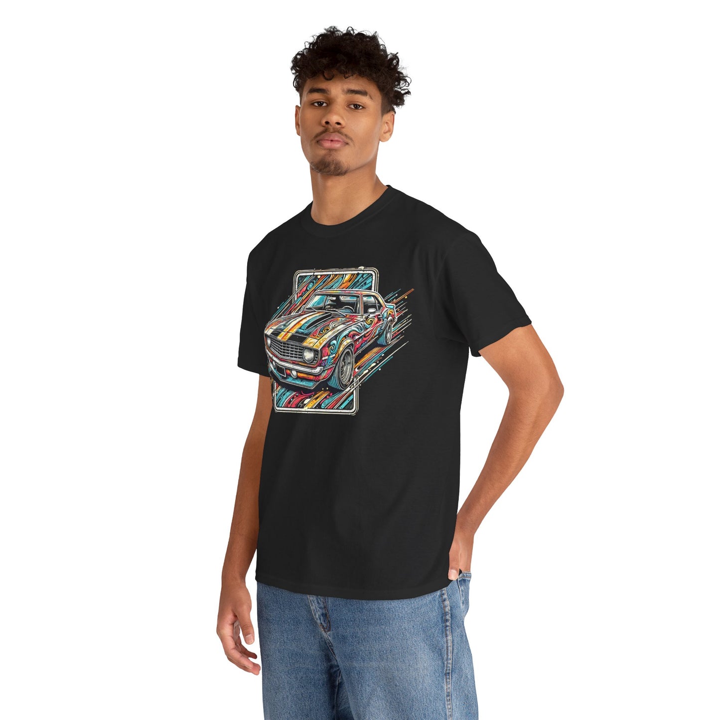 Graffiti Mania Chevy Camaro Graphic - Unisex Heavy Cotton Tee