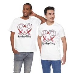 Phlebotomist Heart Butterflies Tee