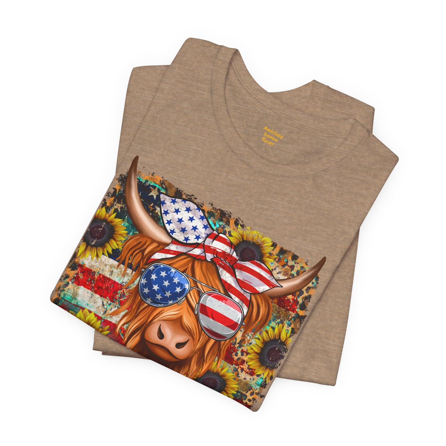 Patriotic Heifer Cow Unisex Jersey Short Sleeve Tee