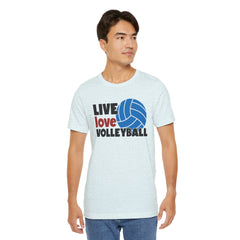 Live Love Volleyball T Shirt,gift for her,gift for him,volleyball gift,sports tee,team shirt,player gift,coach gift,Love Volleyball,Spike it