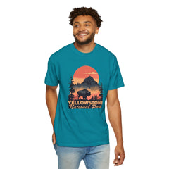 Yellowstone National Park Graphic, Comfort Colors Soft Relaxed Fit Unisex Garment-Dyed T-shirt