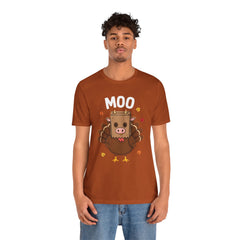 Funny Thanksgiving Turkey Moo T‑Shirt - Unisex Tee
