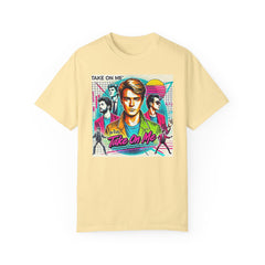 80s Music Take On Me  - Graphic Comfort Colors Garment Dyed Shirt