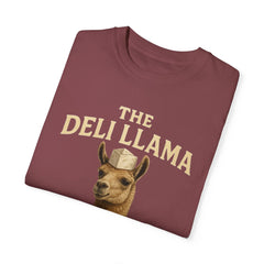 Funny Deli Llama Unisex T-Shirt - Perfect for Foodies and Animal Lovers