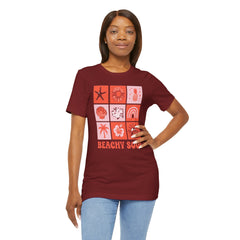 Beachy Soul Unisex Jersey Tee - Perfect Summer Vibes, Casual Wear, Gift for Beach Lovers, Vacation Outfit, Relaxed Style