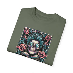 TAROT CARD WEED T Shirt, Vintage Style tee, Skeleton Reader Graphic Tee, Weed Lover, Smoke Cannabis tee, Relaxed Fit tee, Stoner Lifestyle