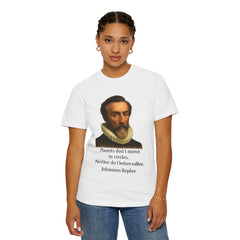Kepler Coffee Quote T-Shirt — Astronomy Nerd Vintage Portrait Tee