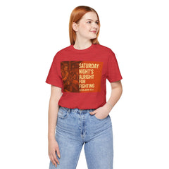 Music Inspired Unisex Tee - Saturday Nights All Right For Fighting Graphic
