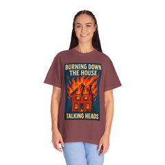 Retro Music-Inspired Unisex T-Shirt - Burning Down the House Design