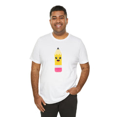 Emoji TEACHER PENCIL- Graphic Unisex Jersey Short Sleeve Tee