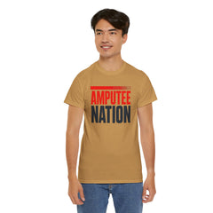 Amputee Nation Unisex Heavy Cotton Tee, Support Shirt, Gift for Amputees, Awareness Apparel, Casual Comfort Wear