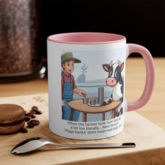 COW TIPPING Awareness - Accent Mugs | Cow Tipping Is Real, Bovine Humor. Gift For Him, Gift For Her, Farm Humor, Cow Fan Gift, Farm Animal