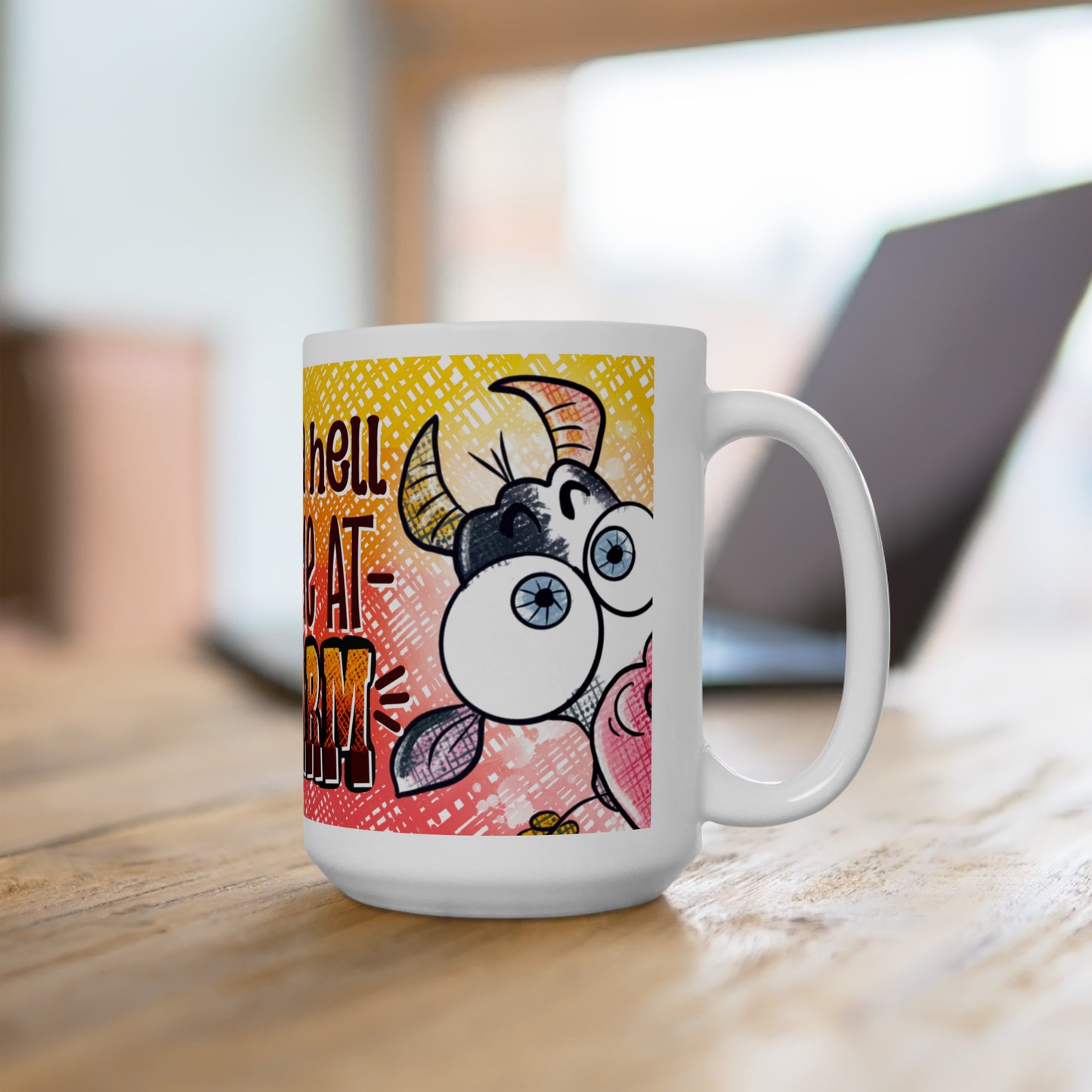 Having A Hell Of A Time At The Farm Ceramic Mug, (11oz, 15oz)