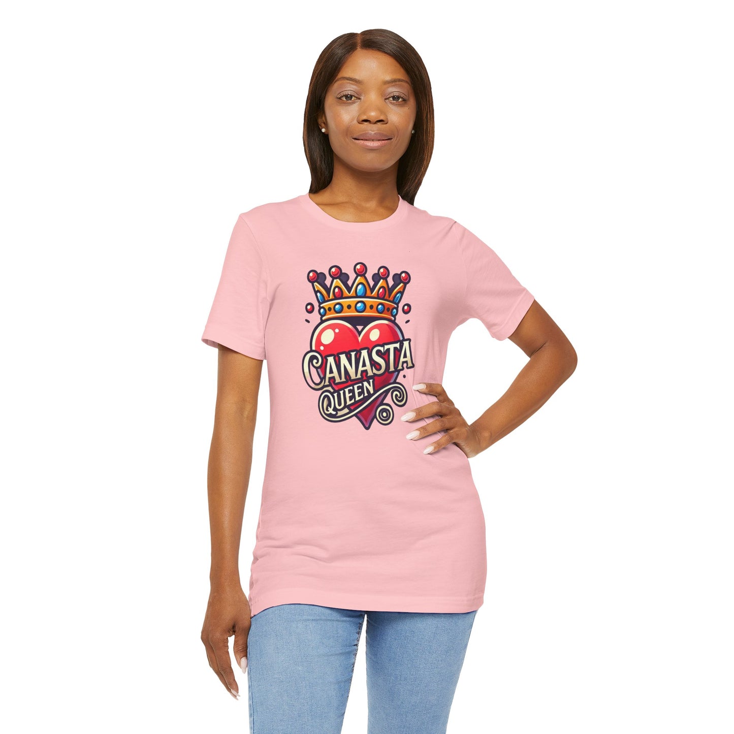 Canasta Queen Crown and Heart - Graphic Unisex Tee