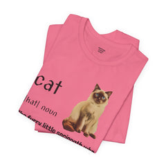 Cat Sociopath Defintion - Unisex Jersey Short Sleeve Tee
