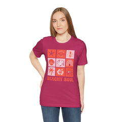Beachy Soul Unisex Jersey Tee - Perfect Summer Vibes, Casual Wear, Gift for Beach Lovers, Vacation Outfit, Relaxed Style