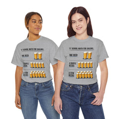 T-Shirt -  "A" School Math for Sailors Funny Beer Graphic Tee
